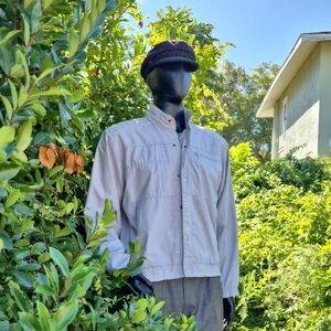 London Fog Outdoors Unlimited Men's Vintage Gray Dual Closure 80's Street Jacket